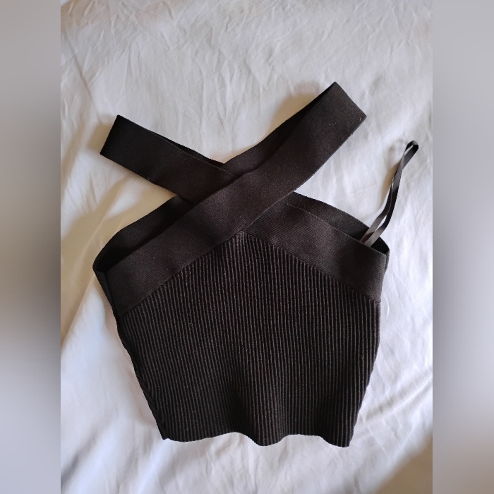 Babaton Crop Top Black New Small - Picture 2 of 6